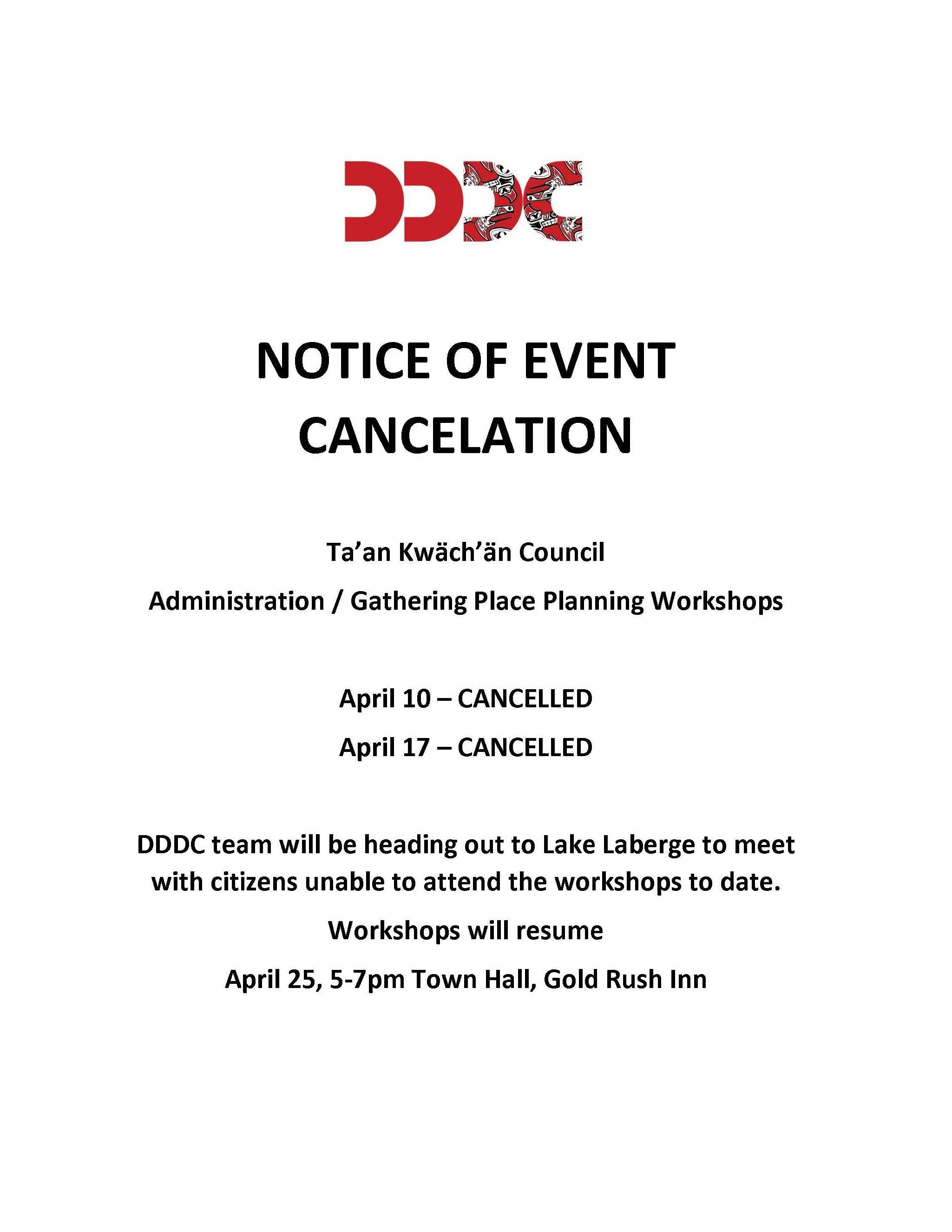 Important Notice from DDDC! Please Read! | Government of the Ta'an ...