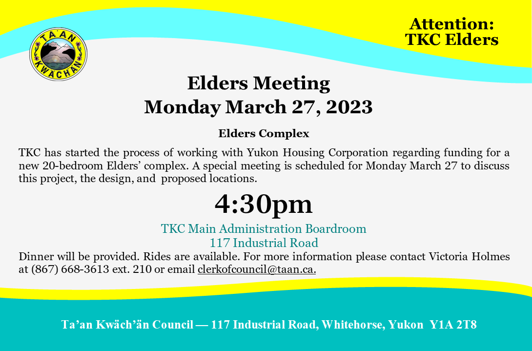 Elders Meeting - March 27
