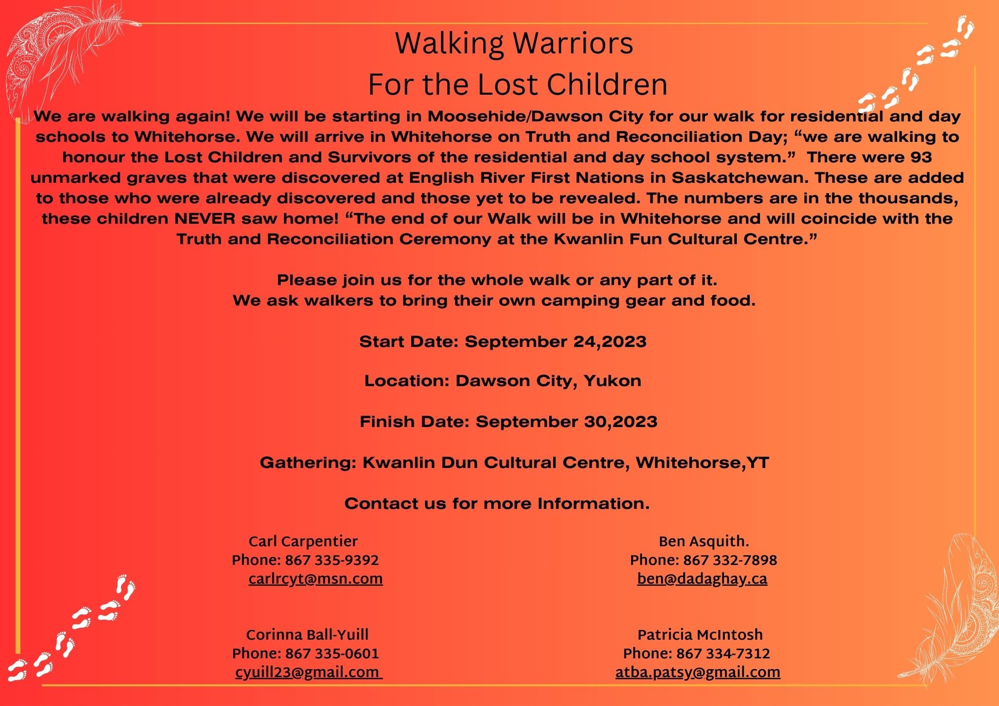 Childrens Walk Sept 30