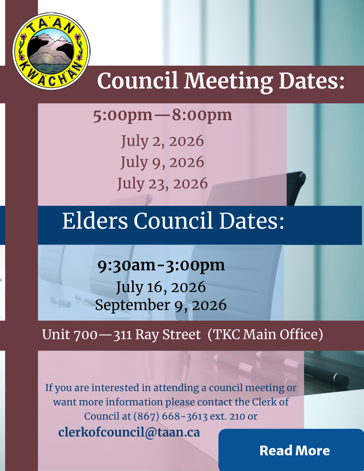 Council Meeting dates +Elders May-June 2026.pub2