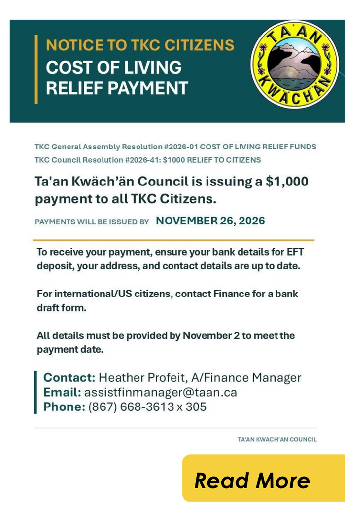 Cost of Living Payment NOtice